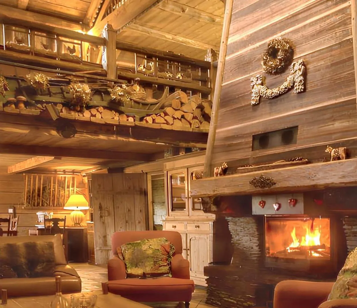 Chalet Spacieux A Saint-Nicolas-La-Chapelle Avec Cheminee France